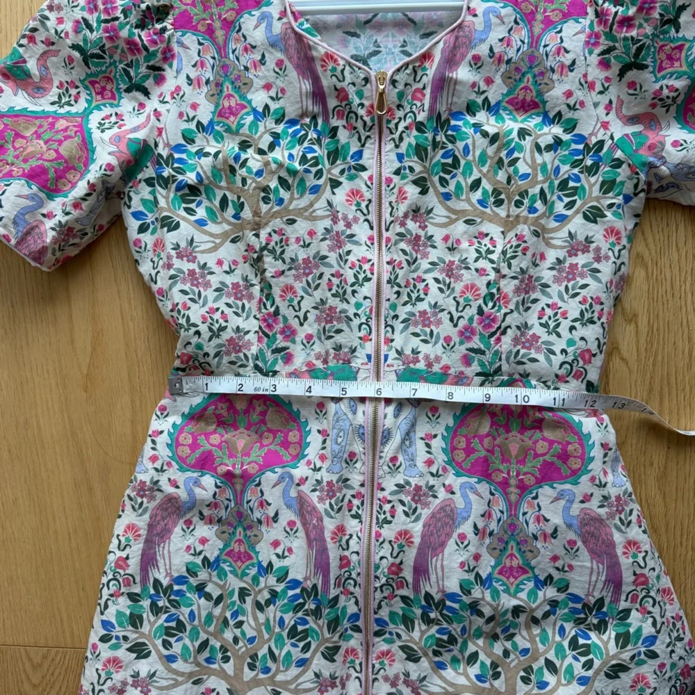 Sandro Paris Arya Floral Dress Linen blend - 36 - Picture 14 of 17